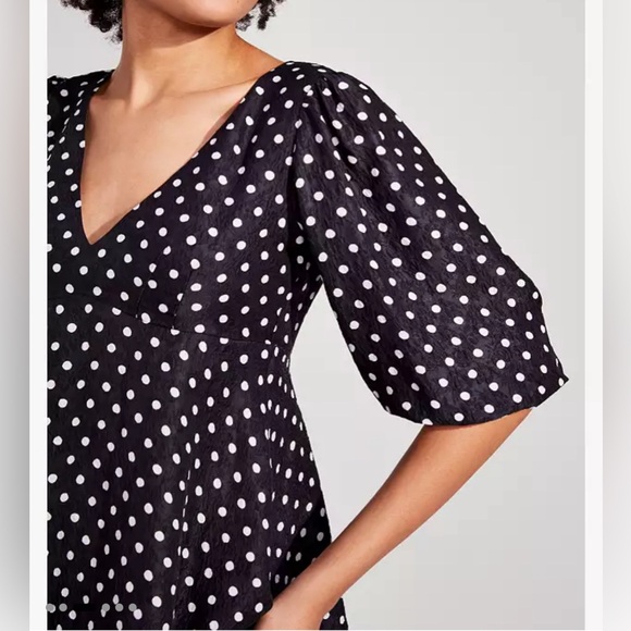 Kate Spade Harmony Dot Cloqué Top - Picture 6 of 10